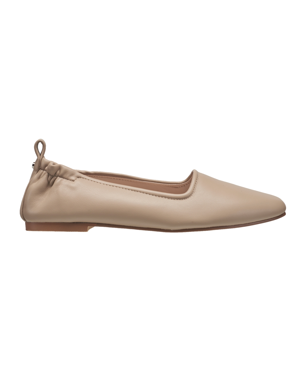 French Connection Women's Emee Closed Toe Slip-On Flats - Cement- Faux Leather