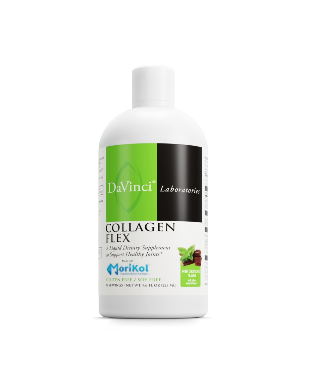 Davinci Labs - Collagen Flex - A Liquid Dietary Supplement to Support Healthy Joints - Mint Chocolate - Gluten Free, Soy Free