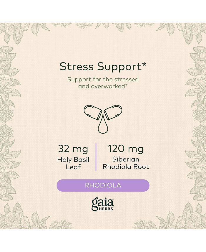 Gaia Herbs Adrenal Health Daily Support - With Ashwagandha, Holy Basil ...
