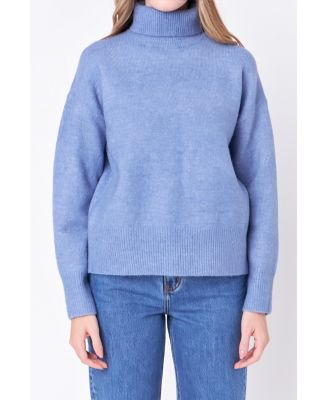 Women's Turtleneck Long Sleeve Sweater