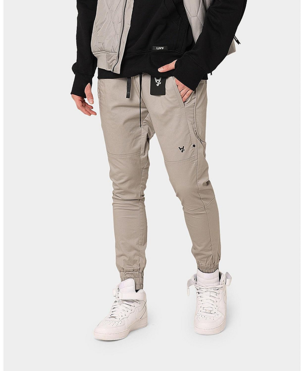 Mens Non Component Sneaker Joggers - Ice grey