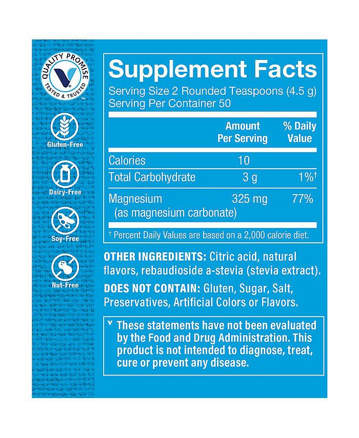 The Vitamin Shoppe Calm Zone Magnesium Powder 325 MG Raspberry