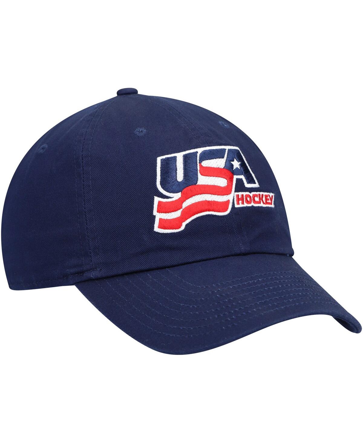 Shop Nike Women's  Navy Usa Hockey Campus Adjustable Hat