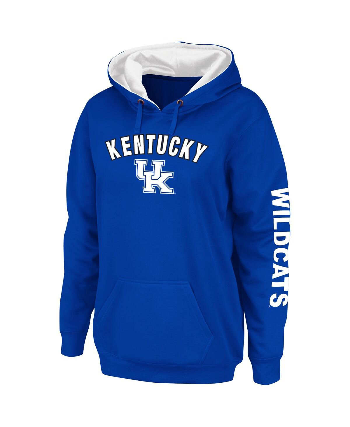 Shop Colosseum Women's  Royal Kentucky Wildcats Loud And Proud Pullover Hoodie