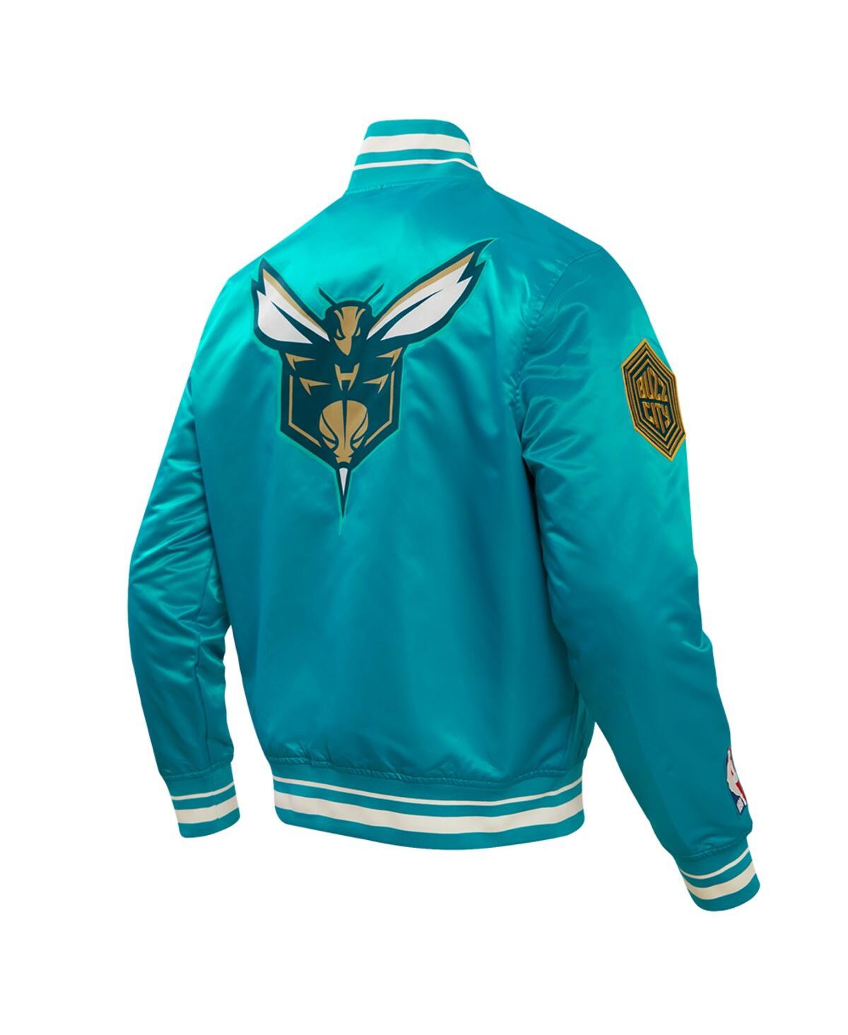 Pro Standard Men's  Teal Charlotte Hornets 2023/24 City Edition Satin Full-snap Jacket In Teal