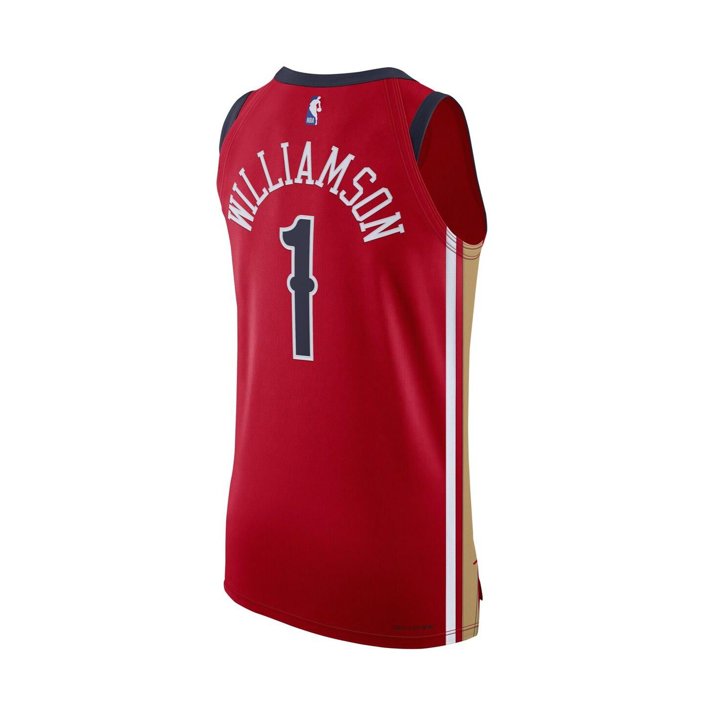 Мужской топ Jordan Zion Williamson Red New Orleans Pelicans Authentic Jersey - Association Edition — фото 2