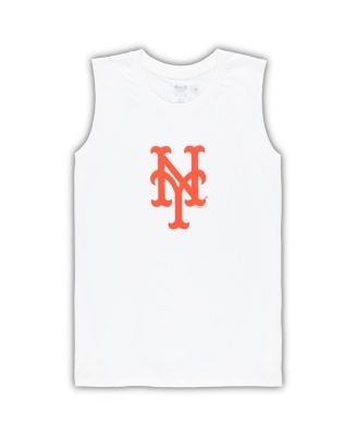 Women's White, Royal New York Mets Plus Size Tank Top and Shorts Sleep Set
