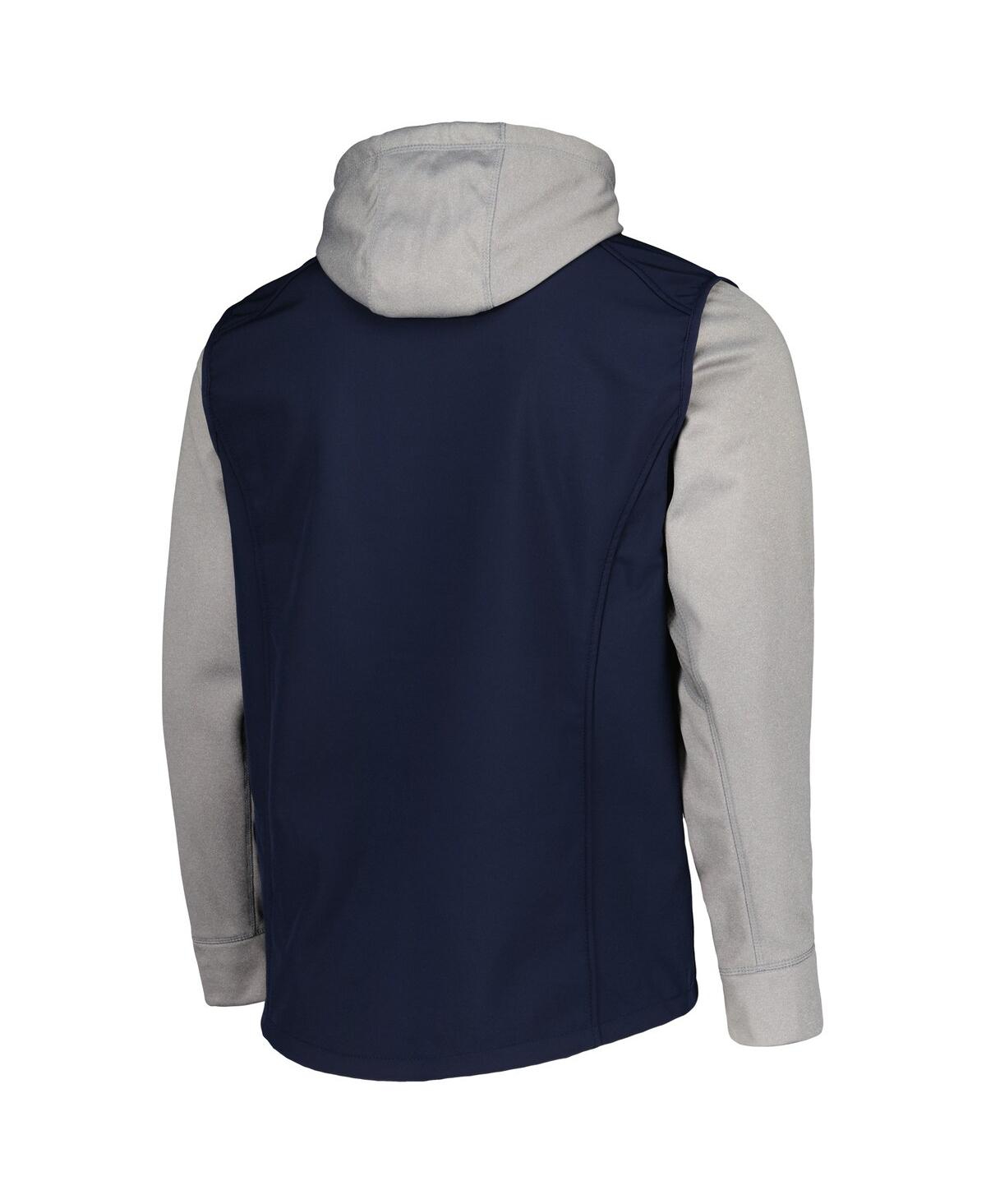 Dunbrooke Men's  Navy, Heather Gray Boston Red Sox Alpha Full-zip Jacket In Navy,heather Gray