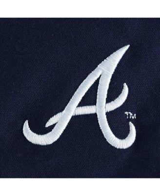 Men's Navy Atlanta Braves Journey Tri-Blend Full-Zip Jacket