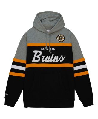 Men's Black, Gray Boston Bruins Head Coach Pullover Hoodie