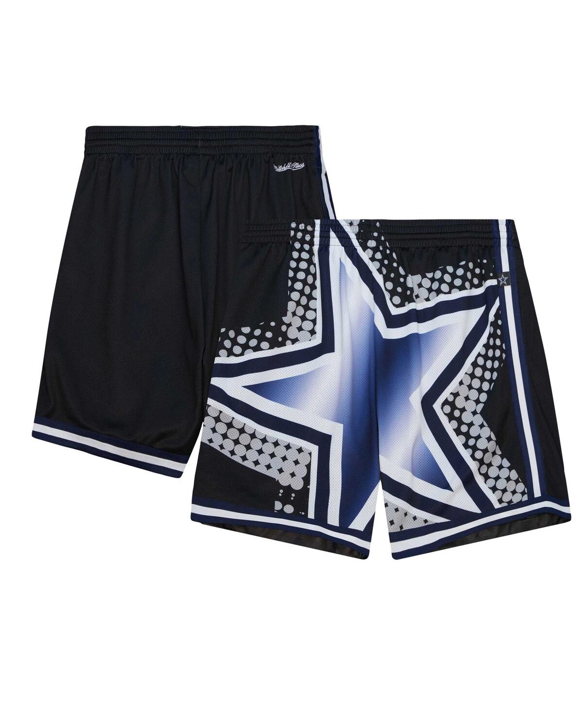 Shop Mitchell & Ness Men's  Black Dallas Cowboys Big Face 7.0 Fashion Shorts