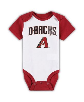Infant  Boys and Girls White, Heather Gray Arizona Diamondbacks Two-Pack Little Slugger Bodysuit Set