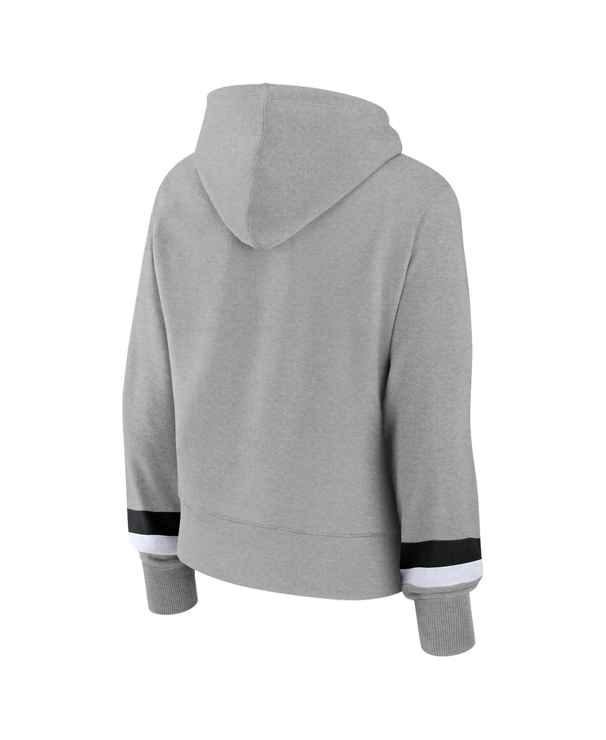 Fanatics Branded Heather Gray Chicago Bulls Halftime Pullover Hoodie In Heather Gray