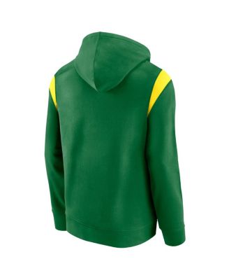 Men's Green Oregon Ducks Gym Rat Pullover Hoodie