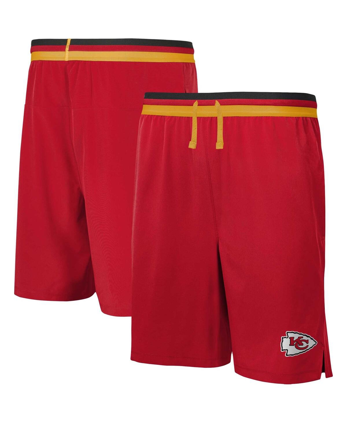 Shop Outerstuff Men's Red Kansas City Chiefs Cool Down Tri-color Elastic Training Shorts