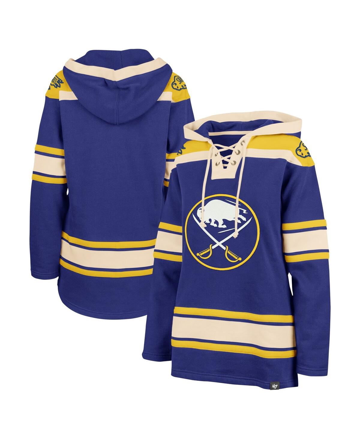 47 Brand Women's ' Royal Buffalo Sabres Superior Lacer Pullover Hoodie