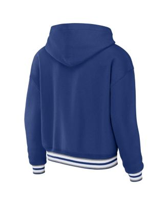 Women's Blue Tampa Bay Lightning Lace-Up Pullover Hoodie