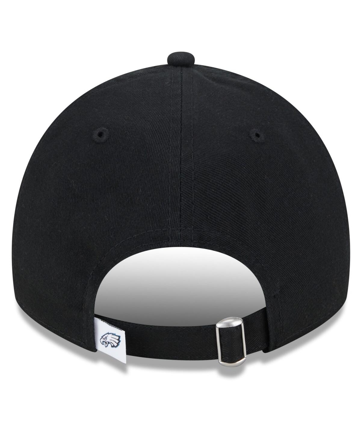 Women's New EraPhiladelphia Eagles Main Core Classic 2.0 9TWENTY Adjustable Hat - Black