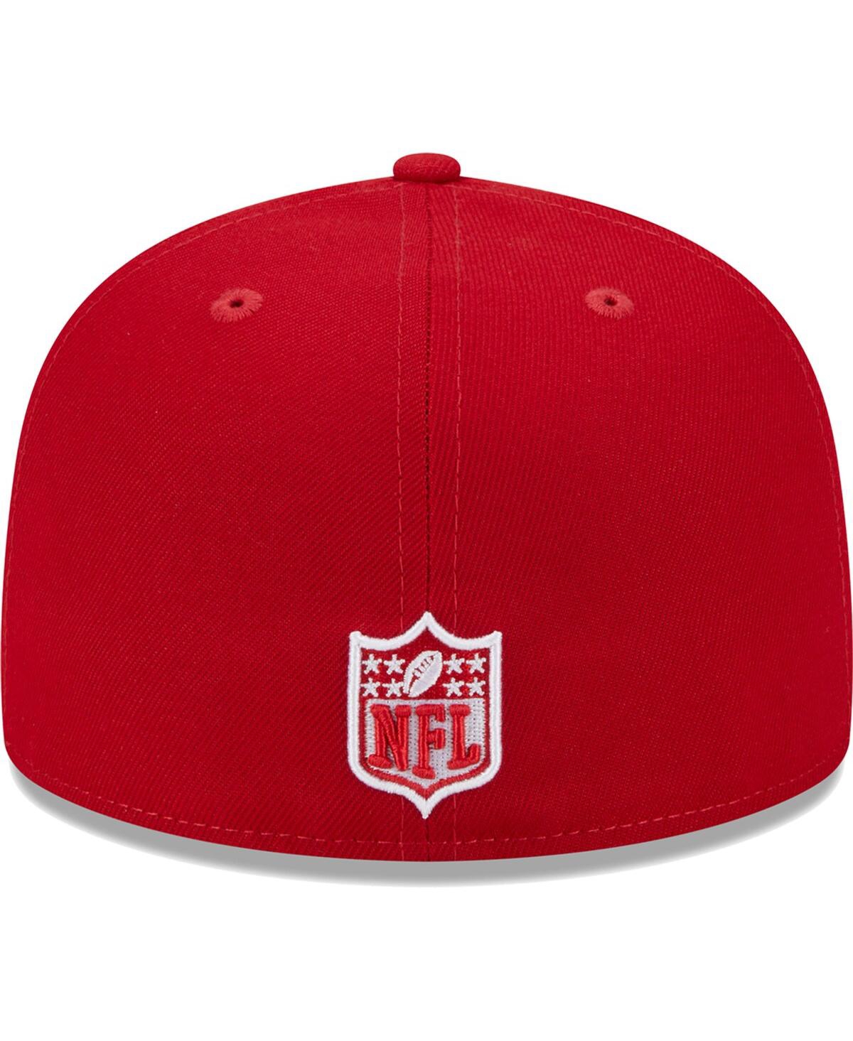 New Era Men's  Scarlet Dallas Cowboys Super Bowl Xxvii Main Patch 59fifty Fitted Hat In Scarlet