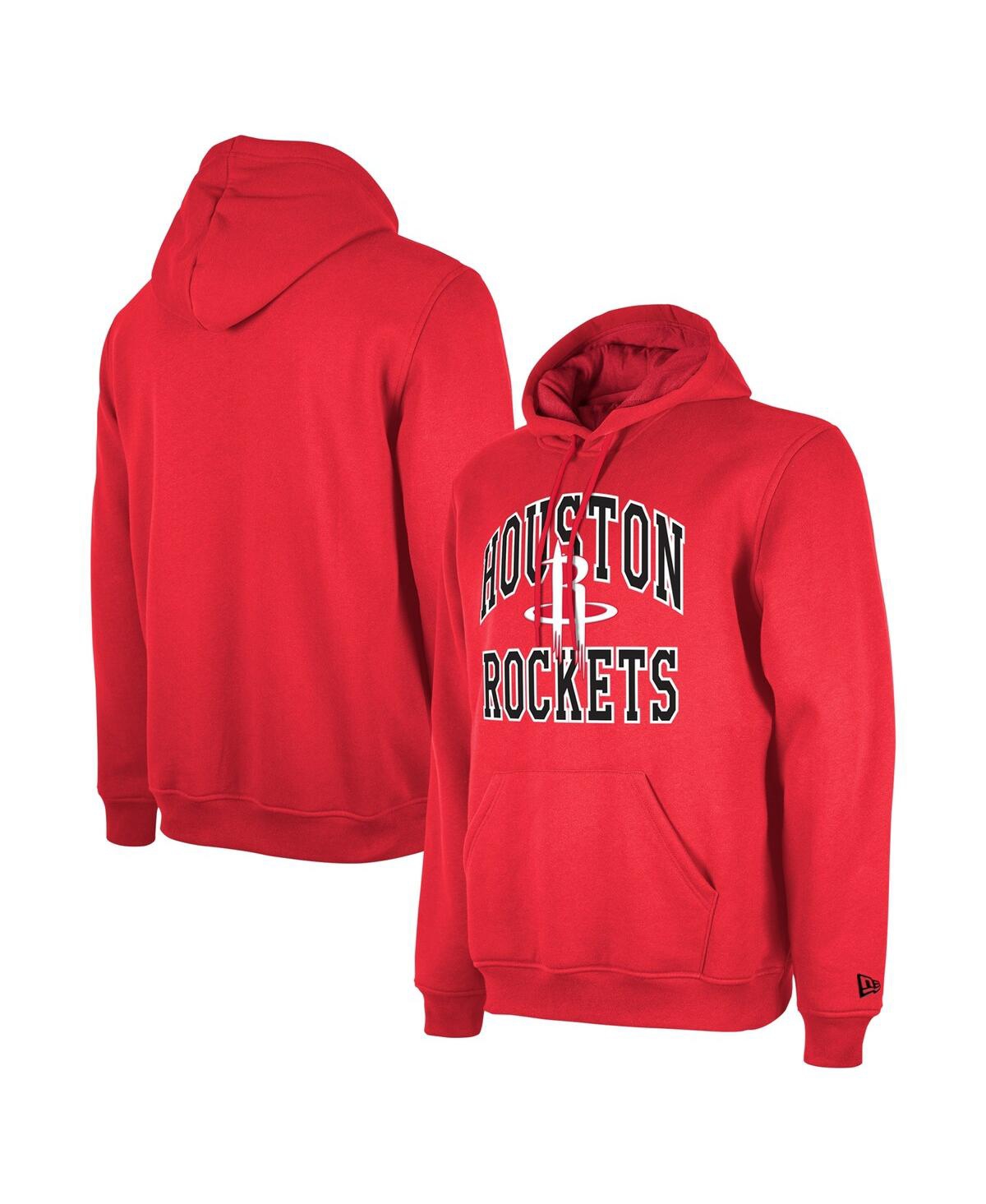 Shop New Era Men's And Women's  Red Houston Rockets 2023/24 Season Tip-off Edition Pullover Hoodie