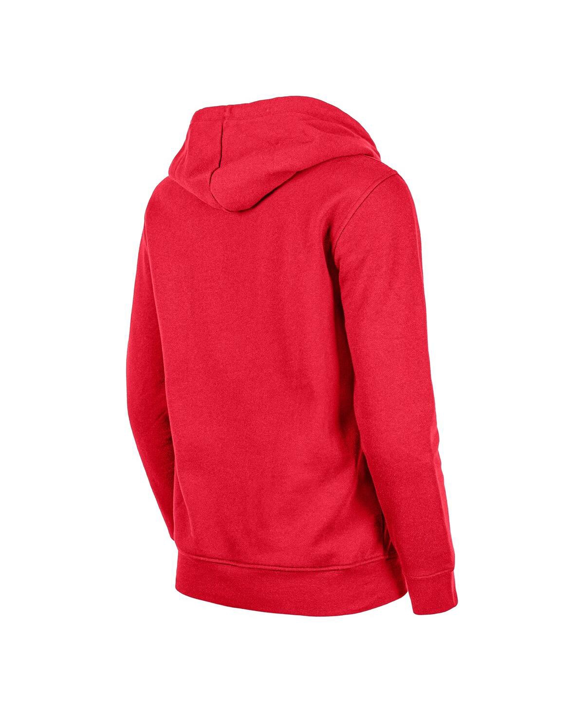 NEW ERA WOMEN'S NEW ERA RED PORTLAND TRAIL BLAZERS 2023/24 CITY EDITION PULLOVER HOODIE 