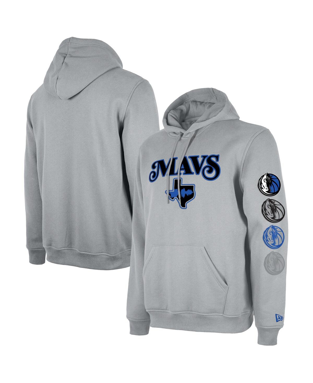 Shop New Era Men's  Gray Dallas Mavericks 2023/24 City Edition Pullover Hoodie