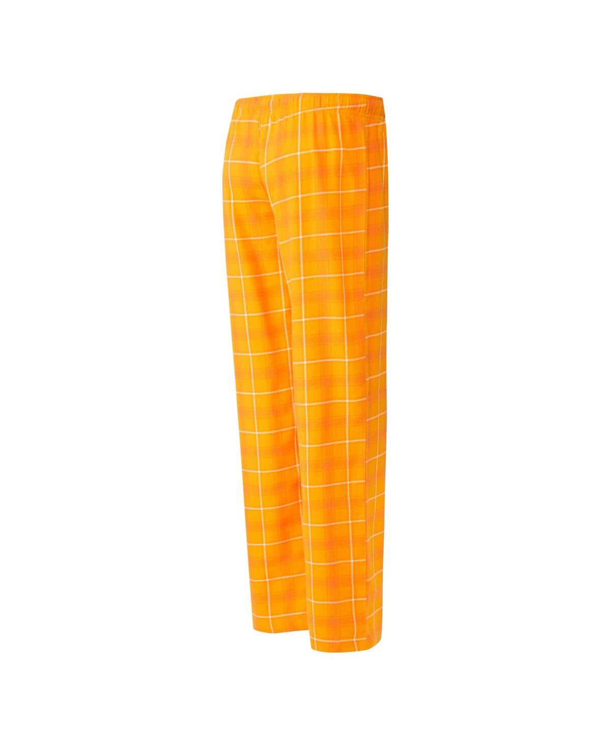 Shop Concepts Sport Women's  Tennessee Orange, White Tennessee Volunteers Arctic T-shirt And Flannel Pants In Tennessee Orange,white