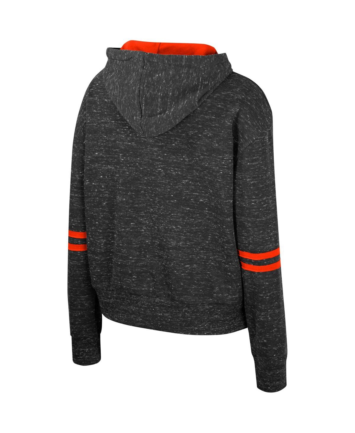 Shop Colosseum Women's  Charcoal Clemson Tigers Catherine Speckle Pullover Hoodie