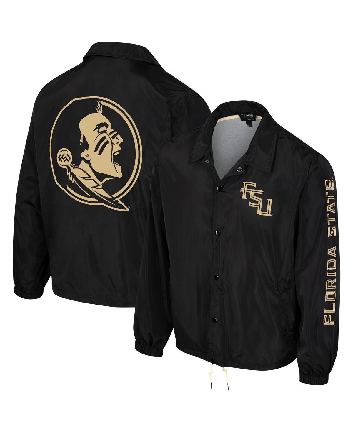 The Wild Collective Women's  Black Florida State Seminoles 2023 Coaches Full-snap Jacket