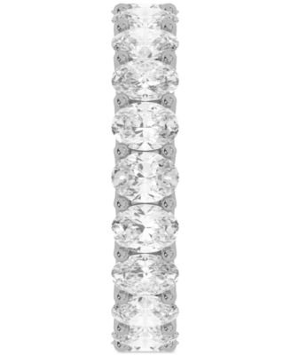 Diamond Oval-Cut Eternity Band (4 ct. t.w.) in Platinum or 14k Gold