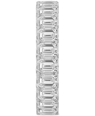 Diamond Emerald-Cut Eternity Band (4 ct. t.w.) in Platinum or 14k Gold