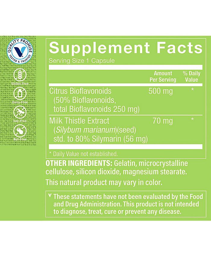 The Vitamin Shoppe Milk Thistle Extract Promotes Liver Health