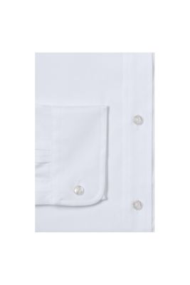 Men's Traditional Fit Solid No Iron Supima Pinpoint Straight Collar Dress Shirt