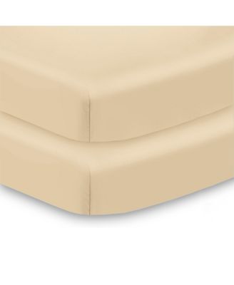 All-in-One Fitted Sheet & Waterproof Cover for 38" x 24" Mini Crib Mattress (2-Pack)