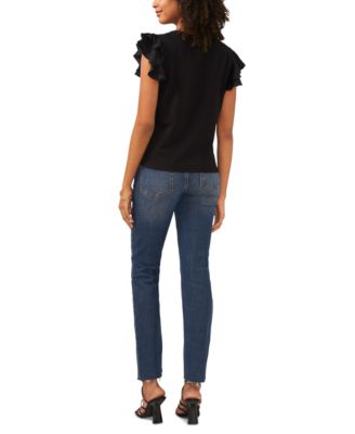 Women's Tiered Ruffled-Sleeve T-Shirt