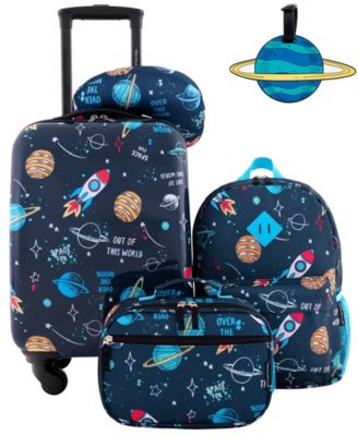 Kid's Hard Side Carry-On Spinner 5 Piece Luggage Set