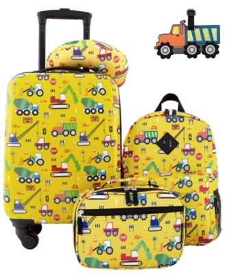 Kid's Hard Side Carry-On Spinner 5 Piece Luggage Set