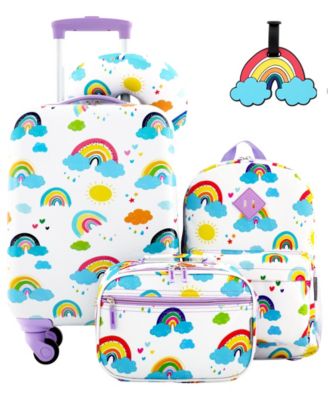 Kid's Hard Side Carry-On Spinner 5 Piece Luggage Set