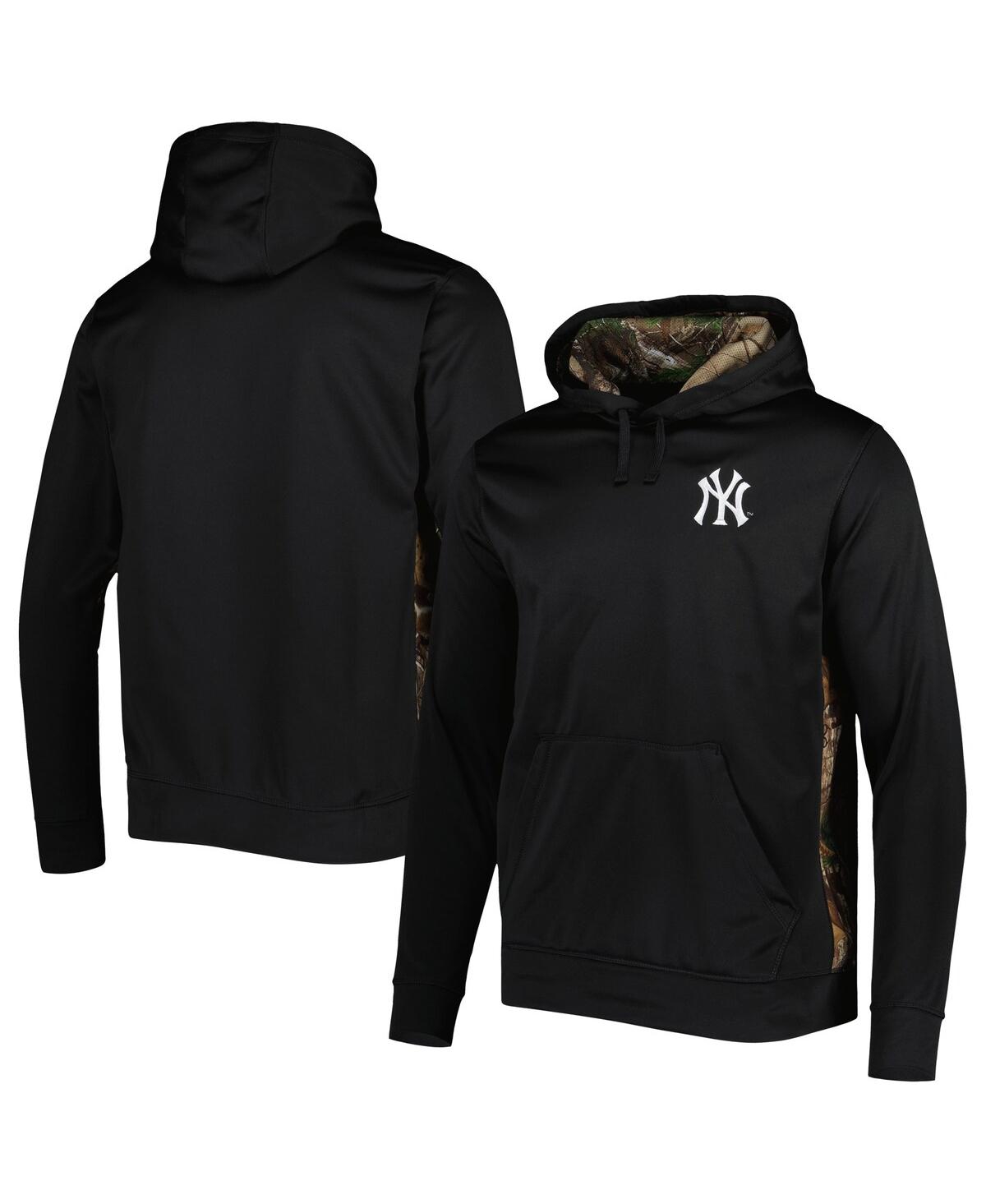 Shop Dunbrooke Men's  Black, Camo New York Yankees Ranger Pullover Hoodie In Black,camo