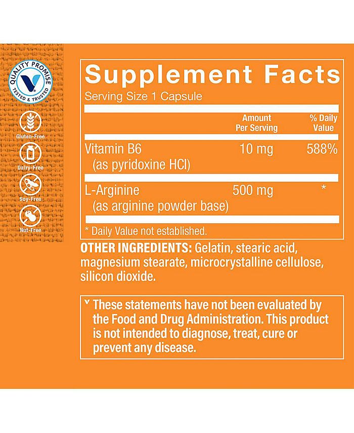 The Vitamin Shoppe LArginine Amino Acid Supports Production of