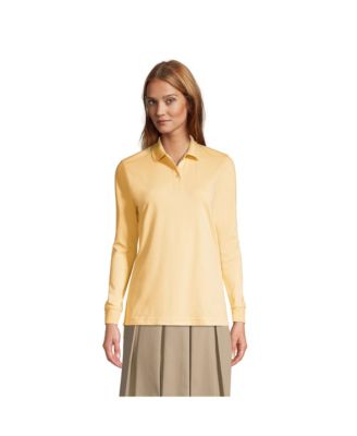 Women's Long Sleeve Interlock Polo Shirt