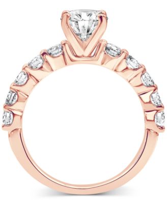 Badgley Mischka Certified Lab Grown Diamond Oval Bridal Set (3-3/8 ct. t.w.) in 14k Gold