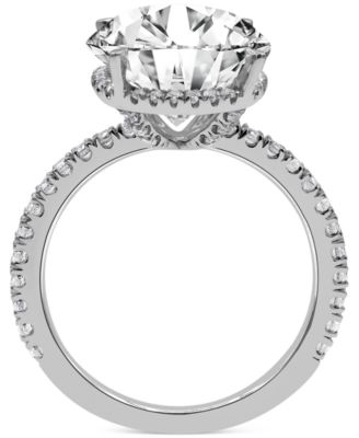 Certified Lab Grown Diamond Hidden Halo Engagement Ring (4 ct. t.w.) in 14k Gold
