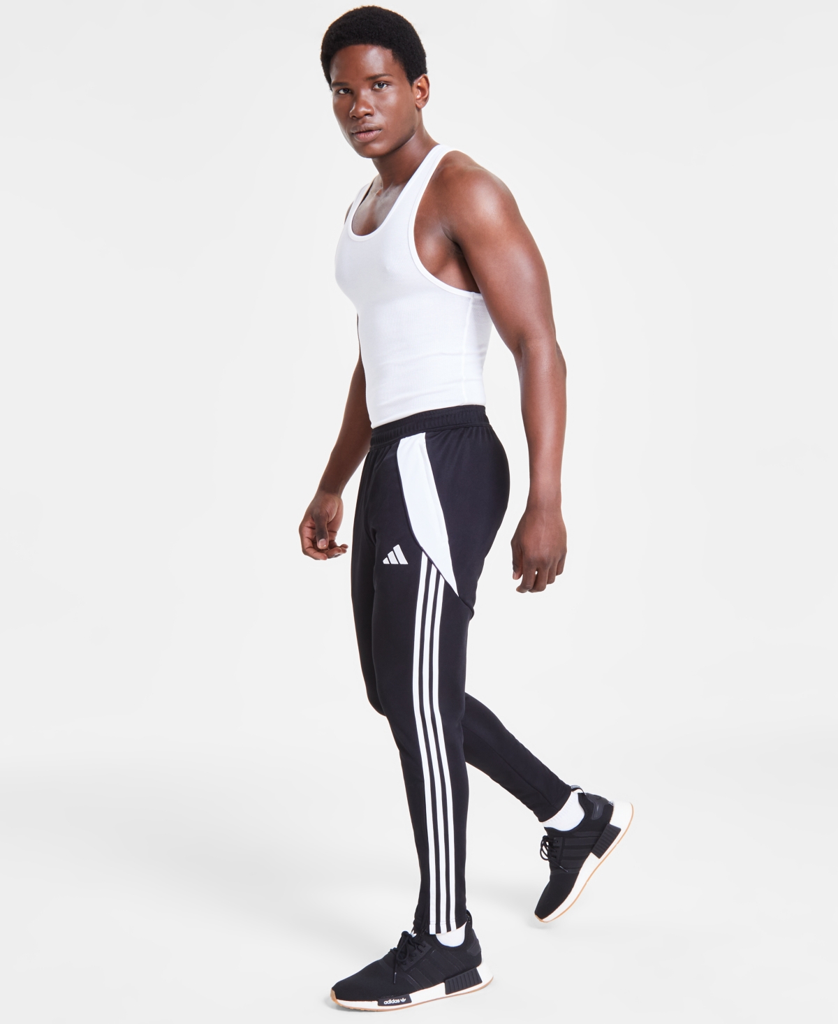 Shop Adidas Originals Men's Tiro 24 League Pants In Mid Grey,wht