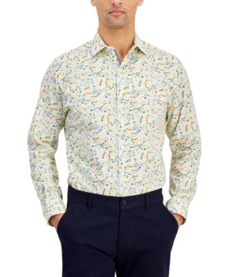 Bar III - Men's Water Floral Dress Shirt