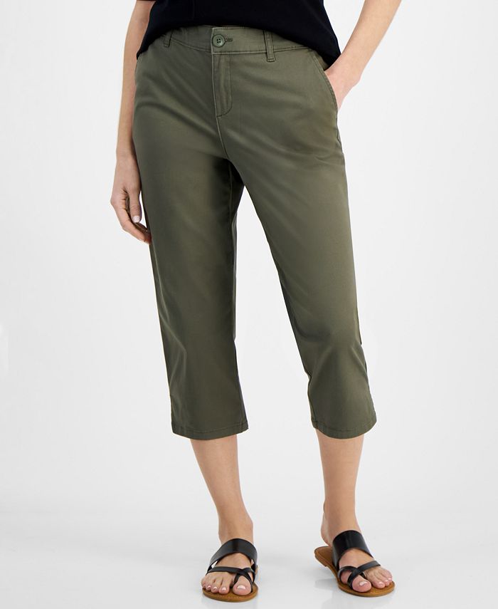 JM Collection Cropped Chain-Link Pants, Created for Macy's - Macy's