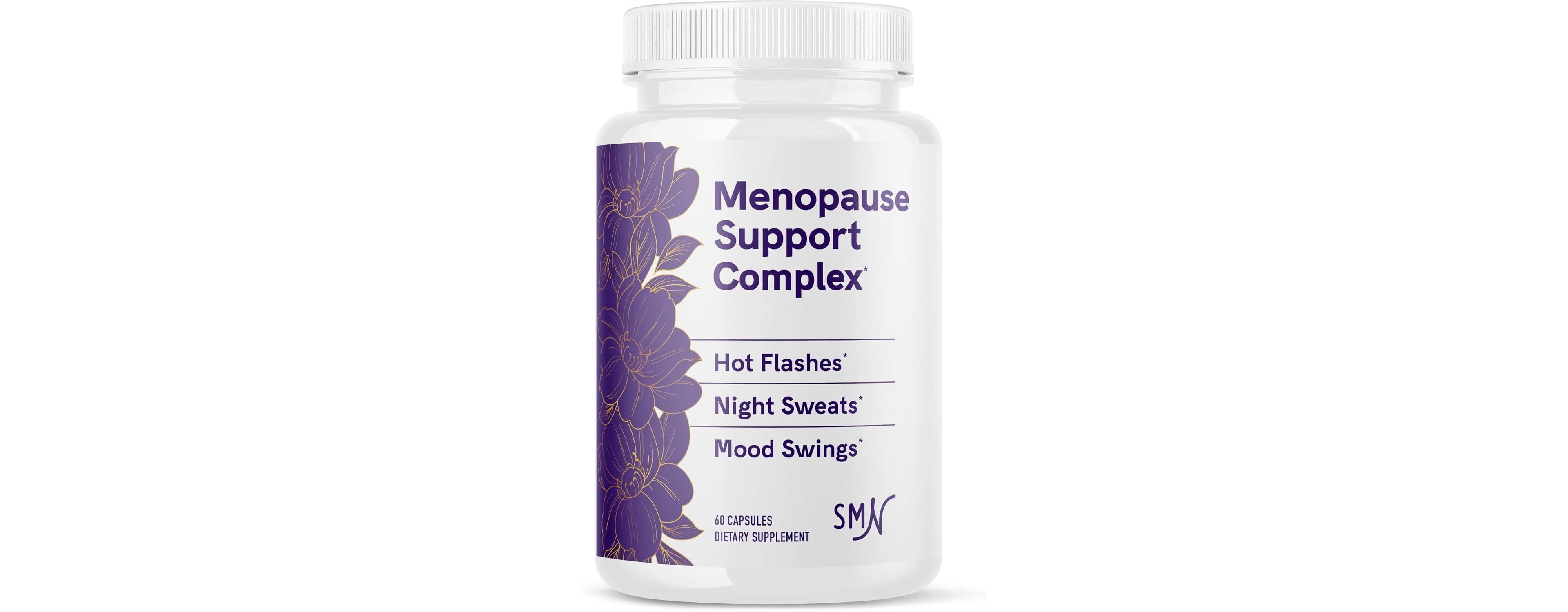 Menopause Supplement for Women, Hot Flashes & Night Sweats, Hormone Balance, Menopause Relief, Black Cohosh, Dim, Red Clover, SMNutrition, 60ct