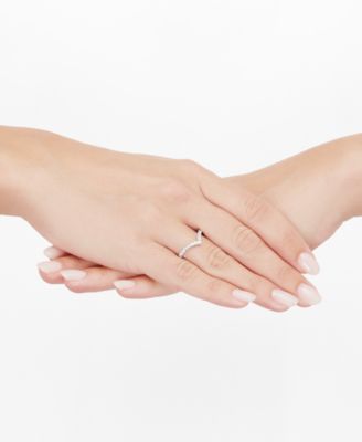 IGI Certified Lab Grown Chevron Band (1/2 ct. t.w.) in 14k White or Yellow Gold