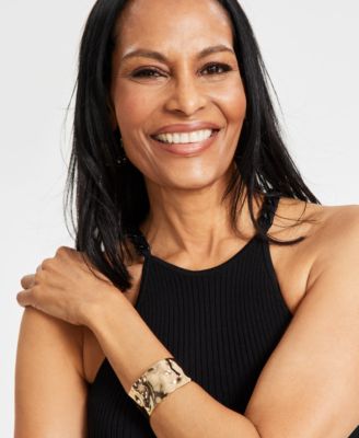 Hammered Gold-Tone Cuff Bracelet, Created for Macy's