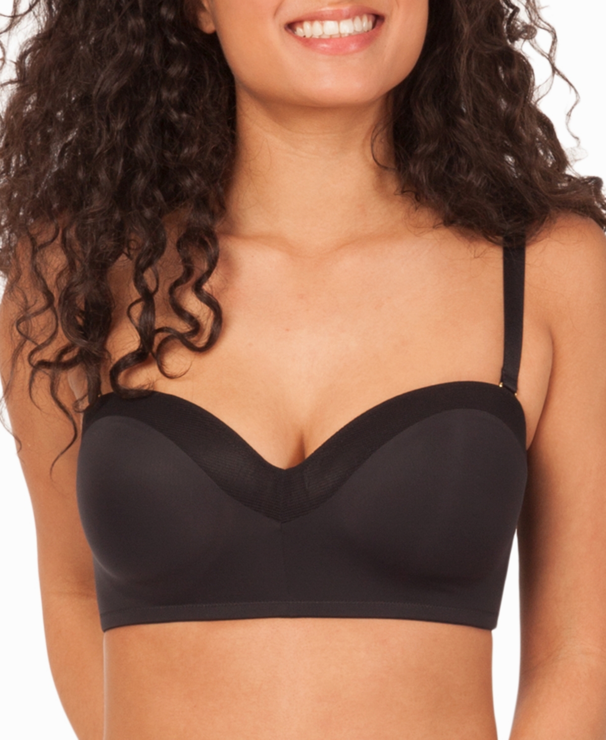 Lively Women's The No-wire Strapless Bra, 32224 In Jet Black